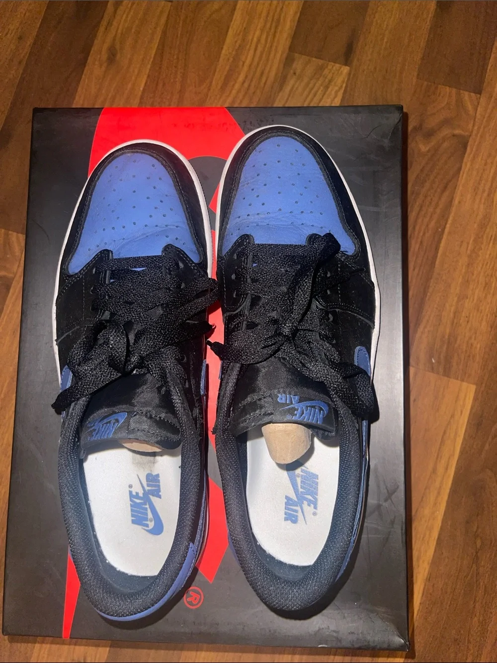 Nike Air Jordan 1 Low OG Mystic Navy Men's Size 12 Leather Sneakers CZ0790-041